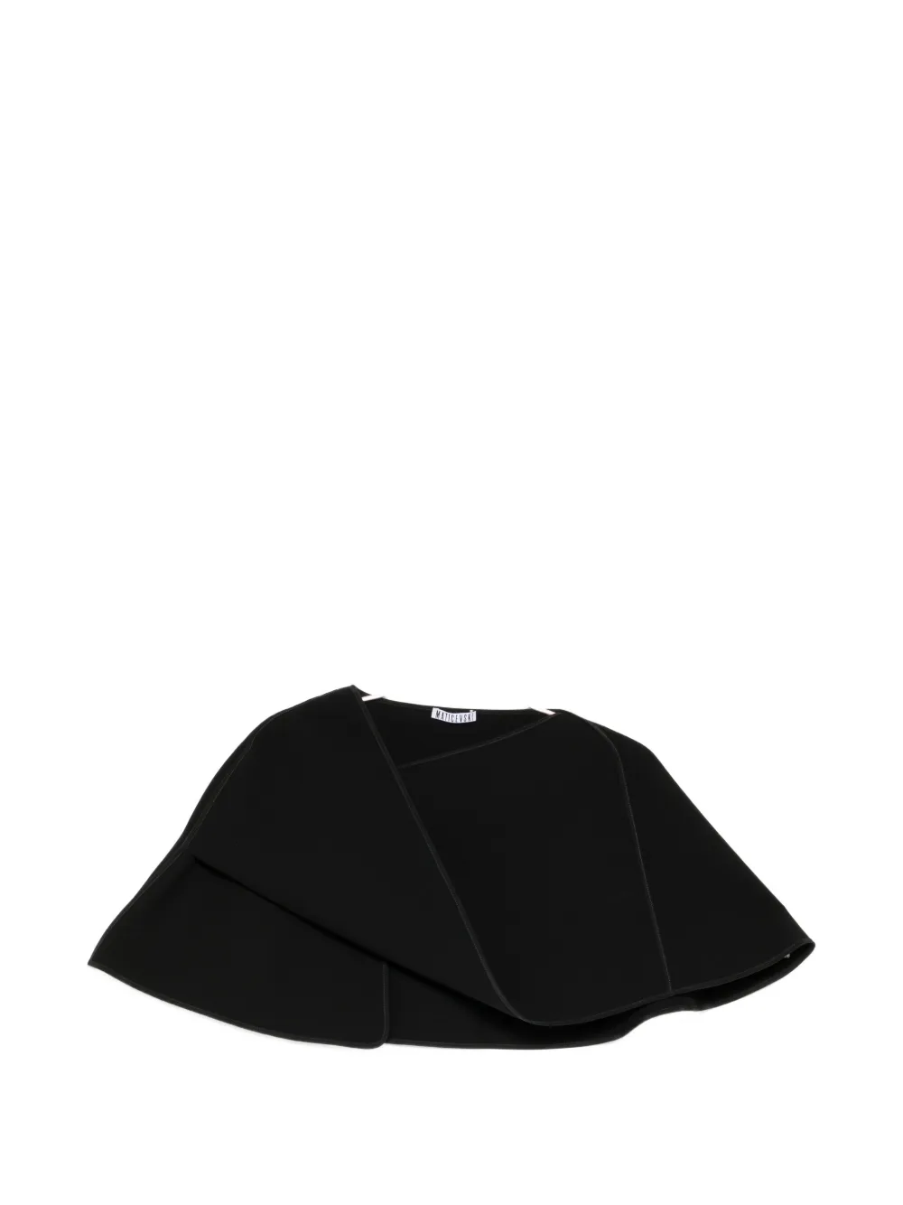 Maticevski Vailed cape - Schwarz