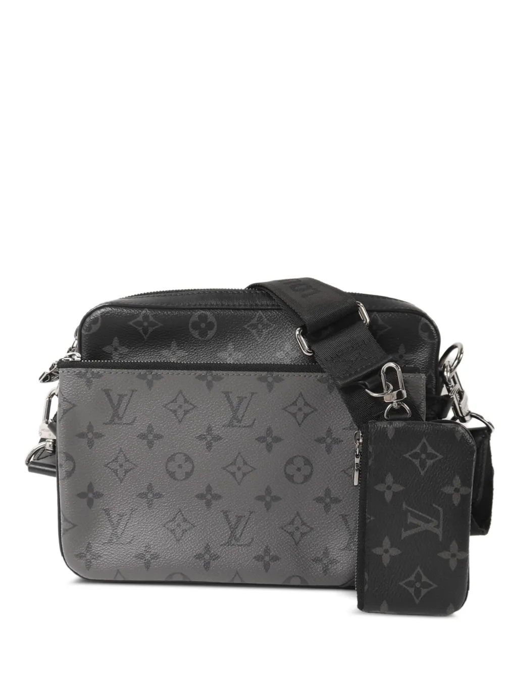 Louis Vuitton Pre-Owned Monogram Eclipse Trio Messenger messenger bag - Nero
