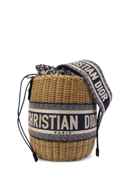 Christian Dior Pre-Owned Oblique Wicker bucket bag