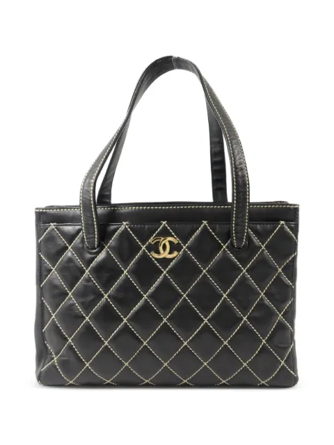 CHANEL Pre-Owned CC diamond-quilted tote bag