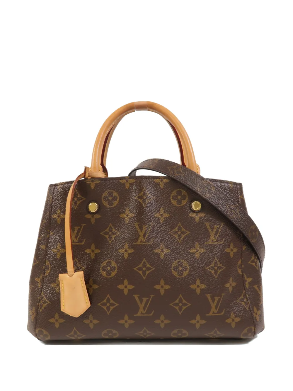 Louis Vuitton Pre-Owned BB Montaigne monogram-pattern tote bag - Marrone