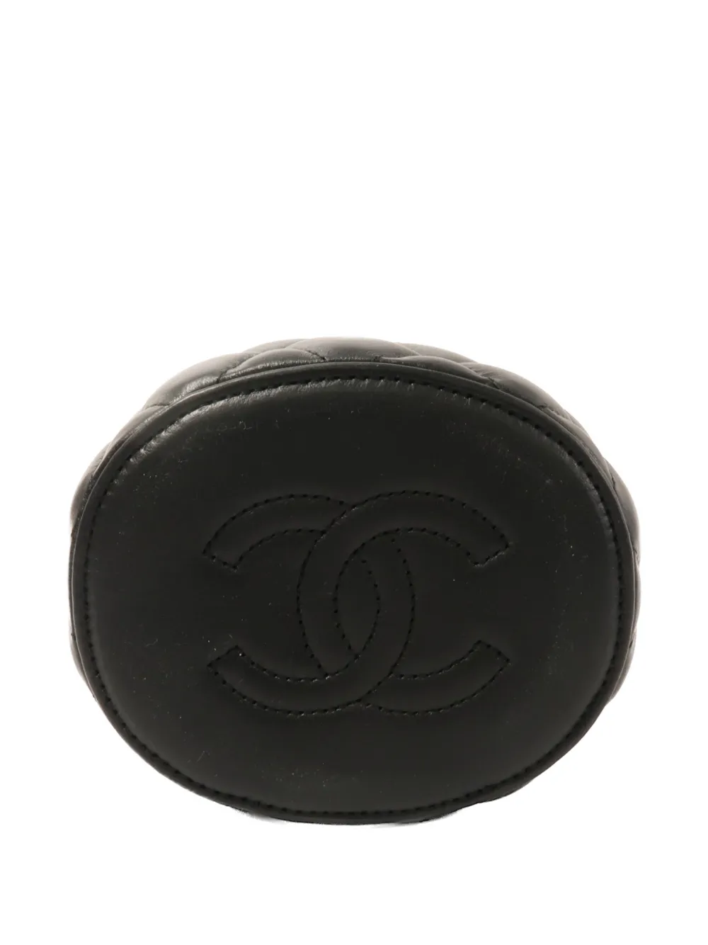 Chanel Pre-owned Quilted-pattern CC Vanity Bag in Black, view 5