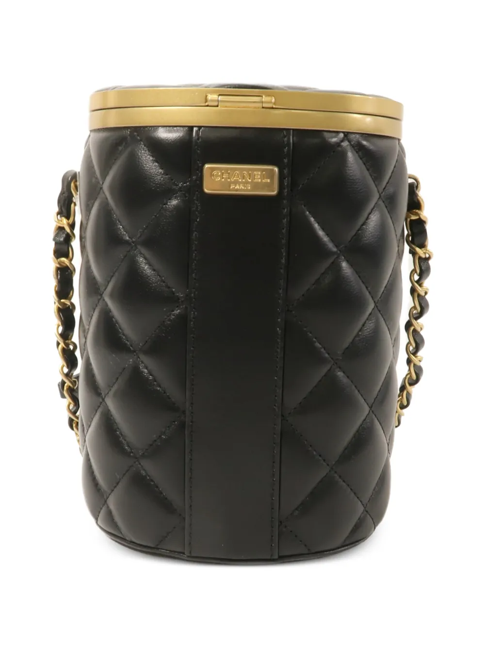 Chanel Pre-owned Quilted-pattern CC Vanity Bag in Black, view 2