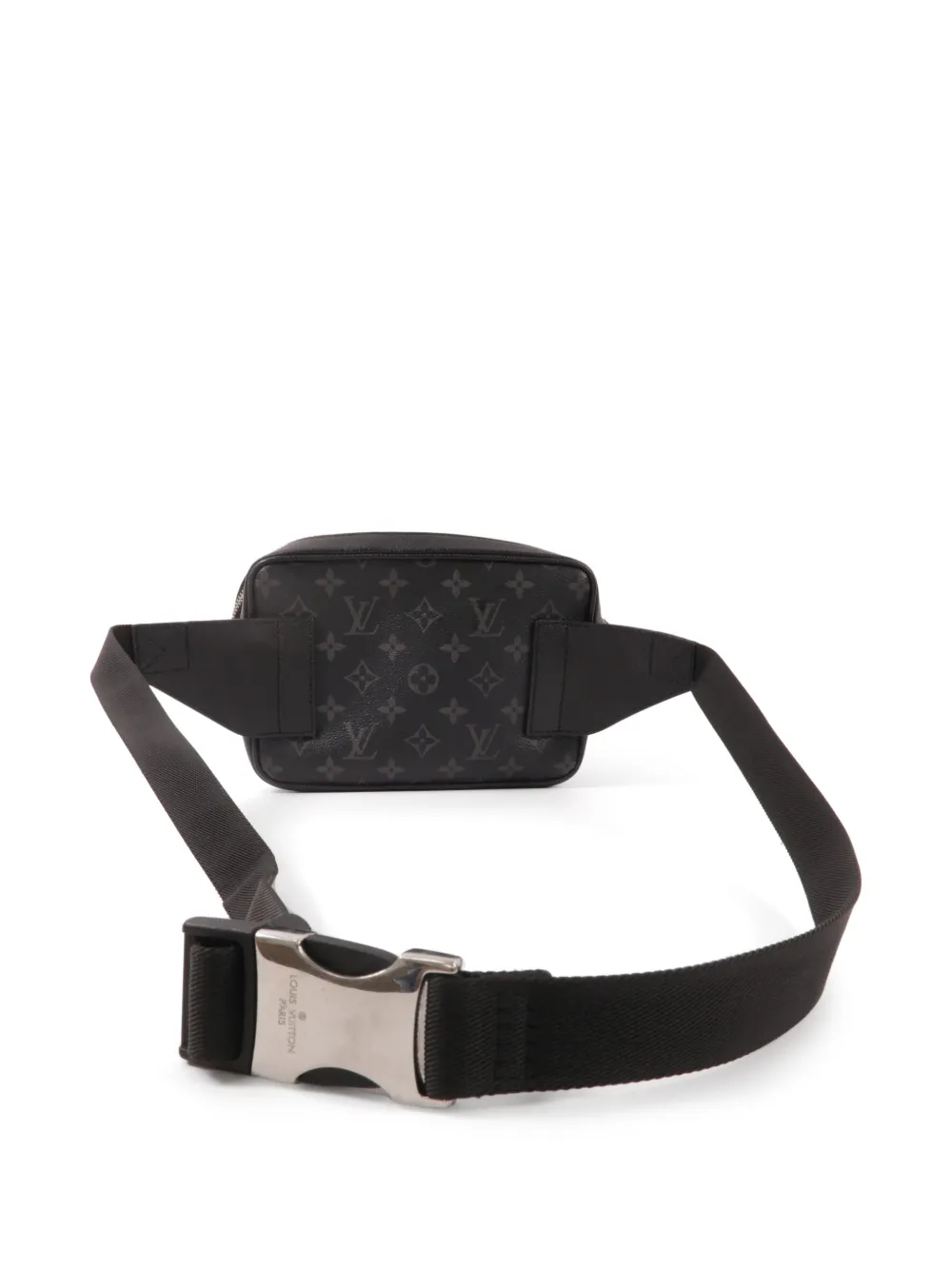 Louis Vuitton Pre-Owned Monogram Eclipse Outdoor heuptas Zwart