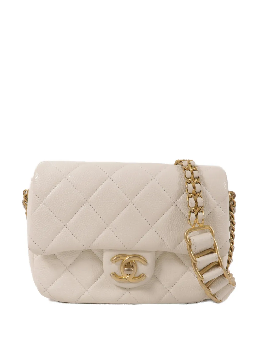 CHANEL Pre-Owned CC turn-lock mini shoulder bag - Neutrals
