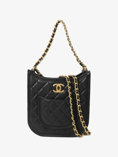 CHANEL Pre-Owned sac porté épaule matelassé à logo CC