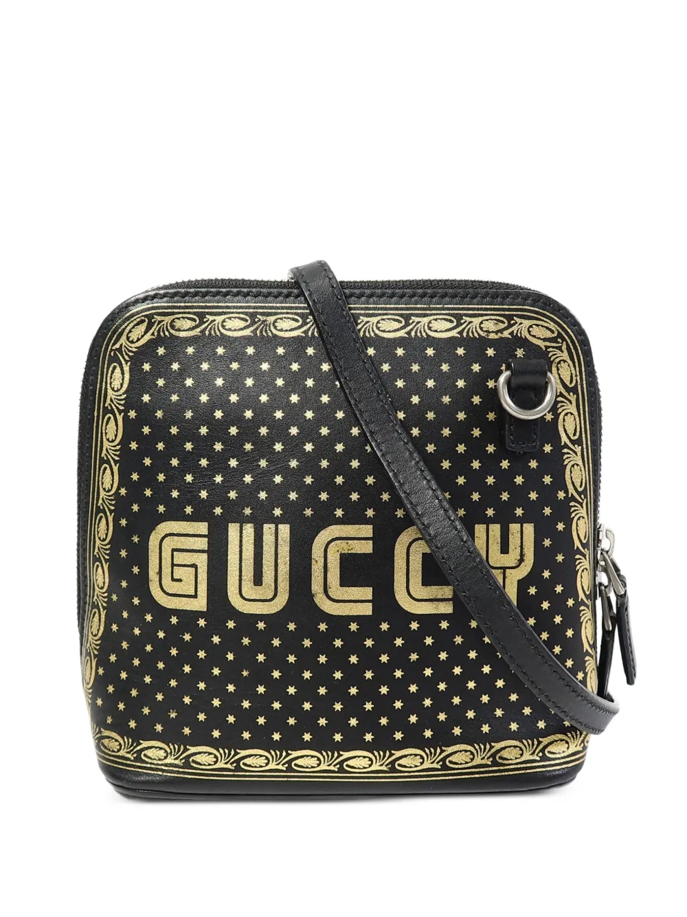 Gucci Pre-Owned mini Sega star-print calfskin shoulder bag - Nero