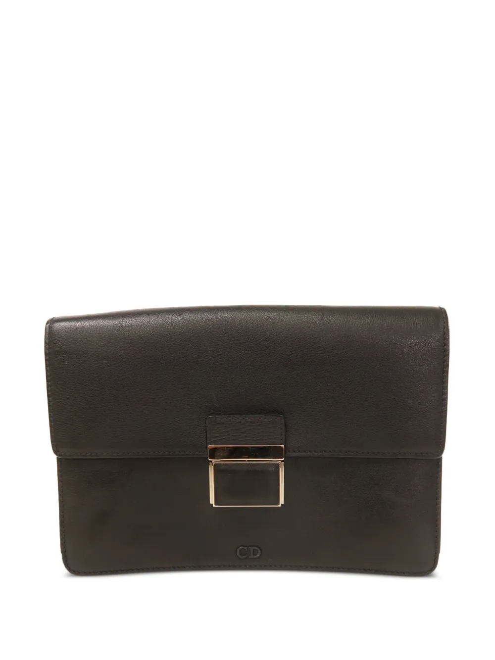 Christian Dior Pre-Owned leather clutch bag - Black