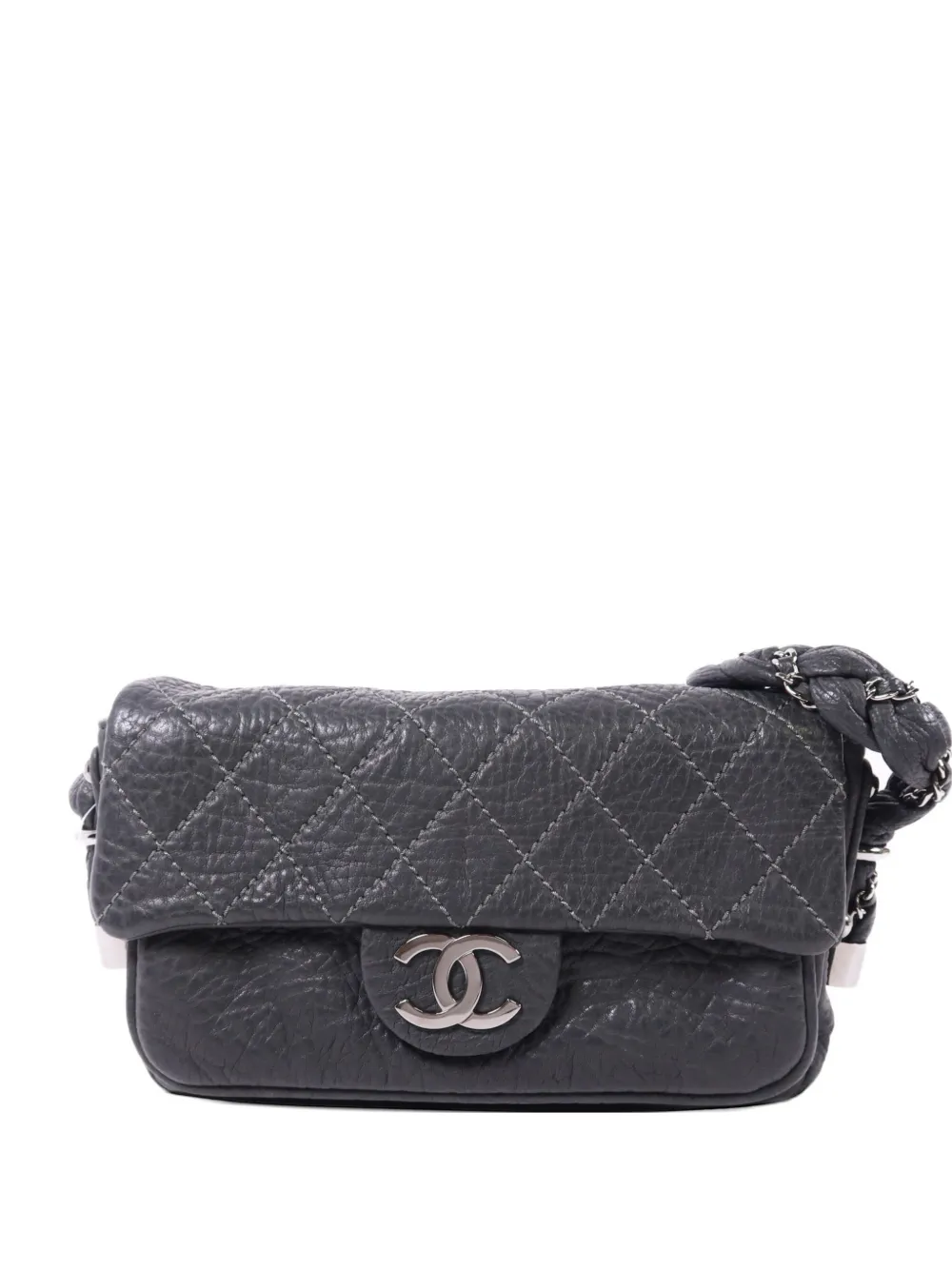 CHANEL Pre-Owned quilted CC turn-lock shoulder bag - Grey