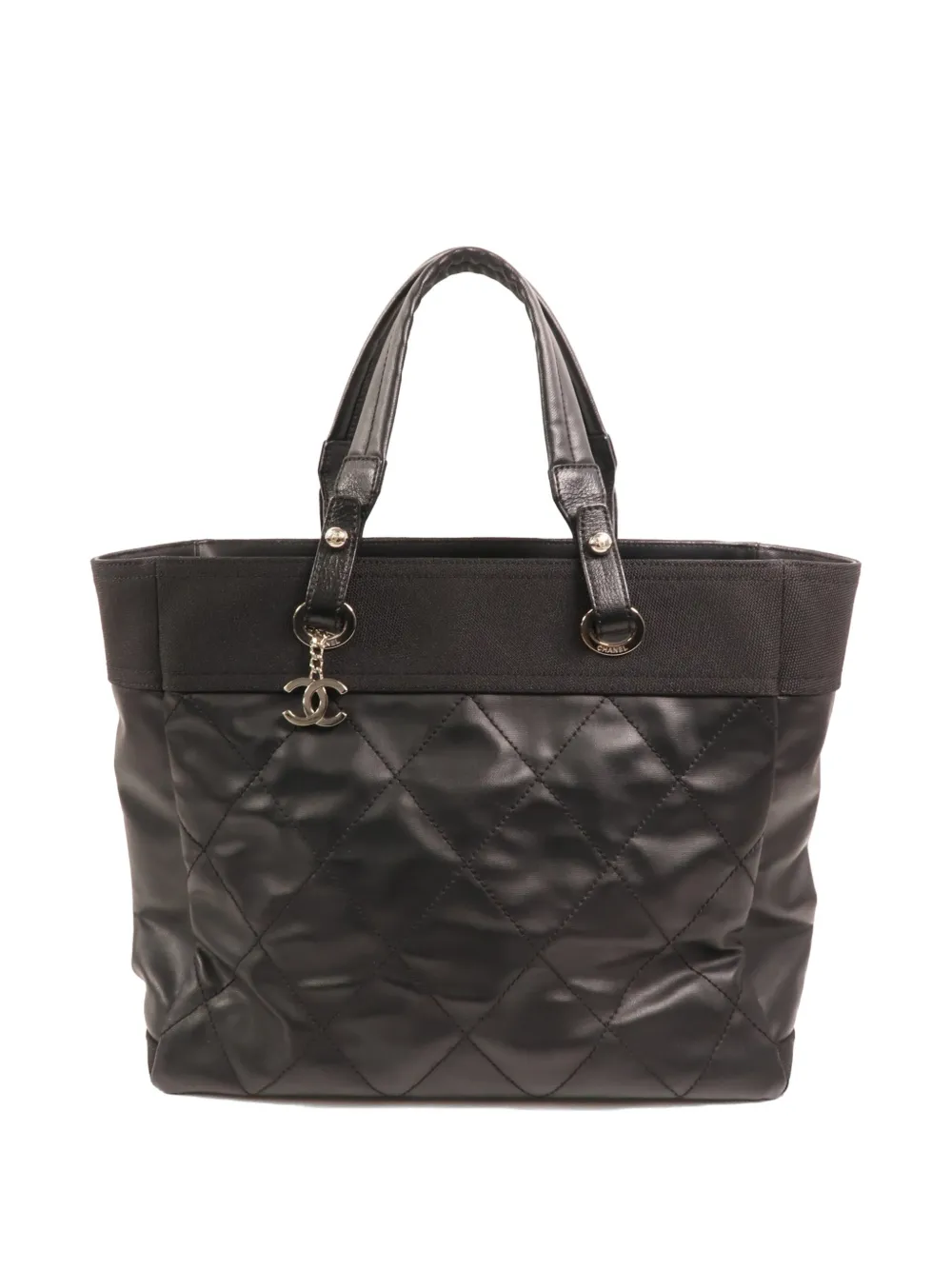 CHANEL Pre-Owned CC diamond-quilted tote bag - Nero
