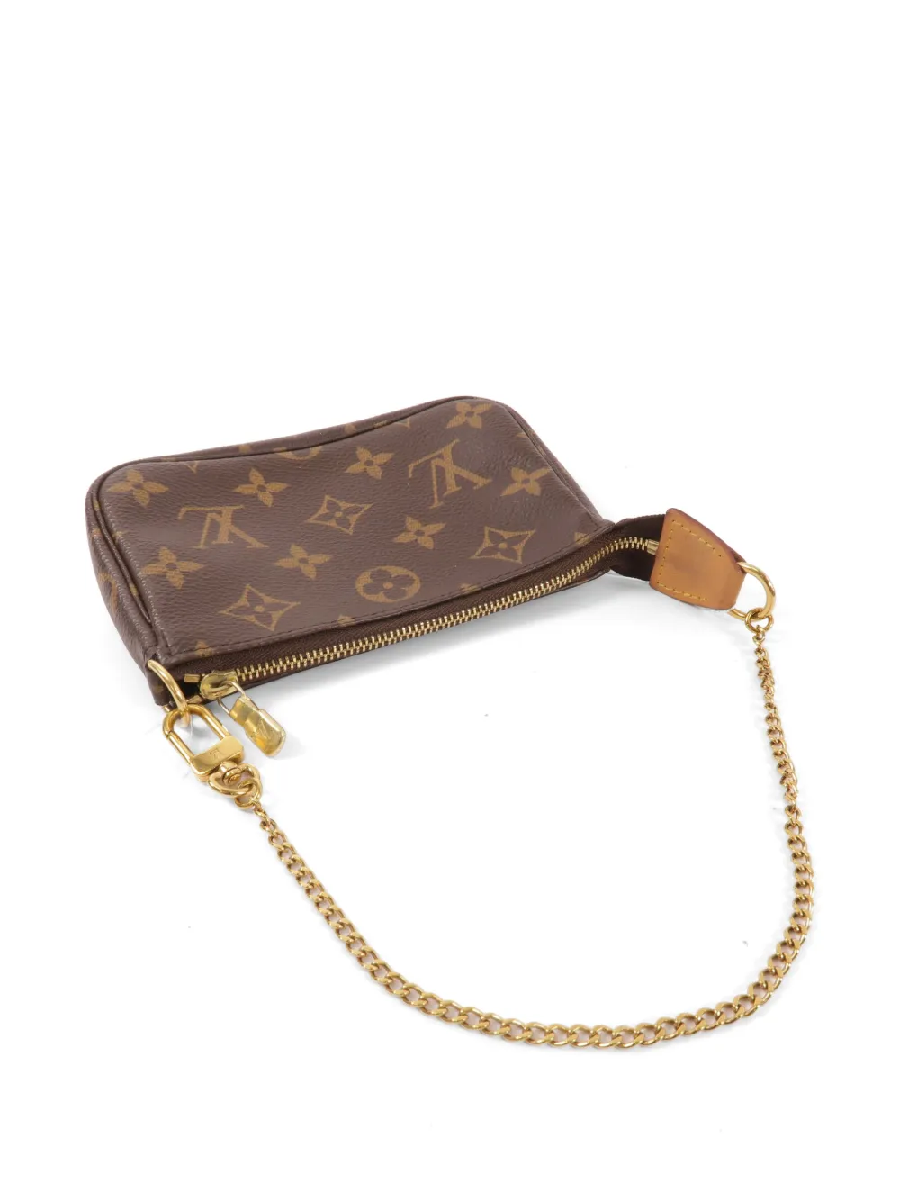Louis Vuitton Pre-Owned Pochette Accessoires canvas shopper met monogram Bruin