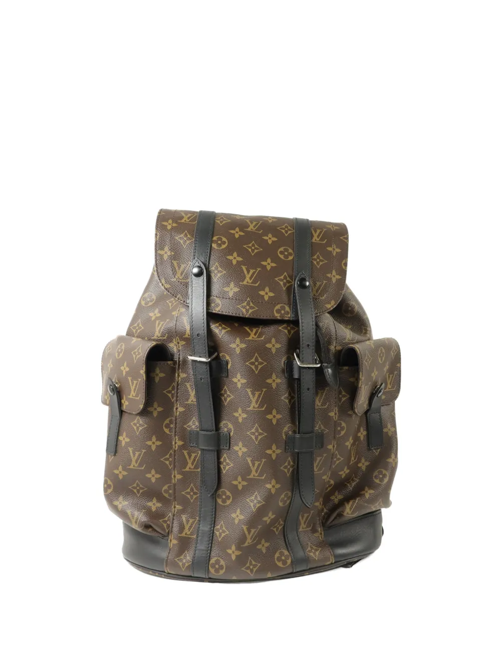 Louis Vuitton Pre-Owned MM Christopher monogram macassar backpack - Marrone