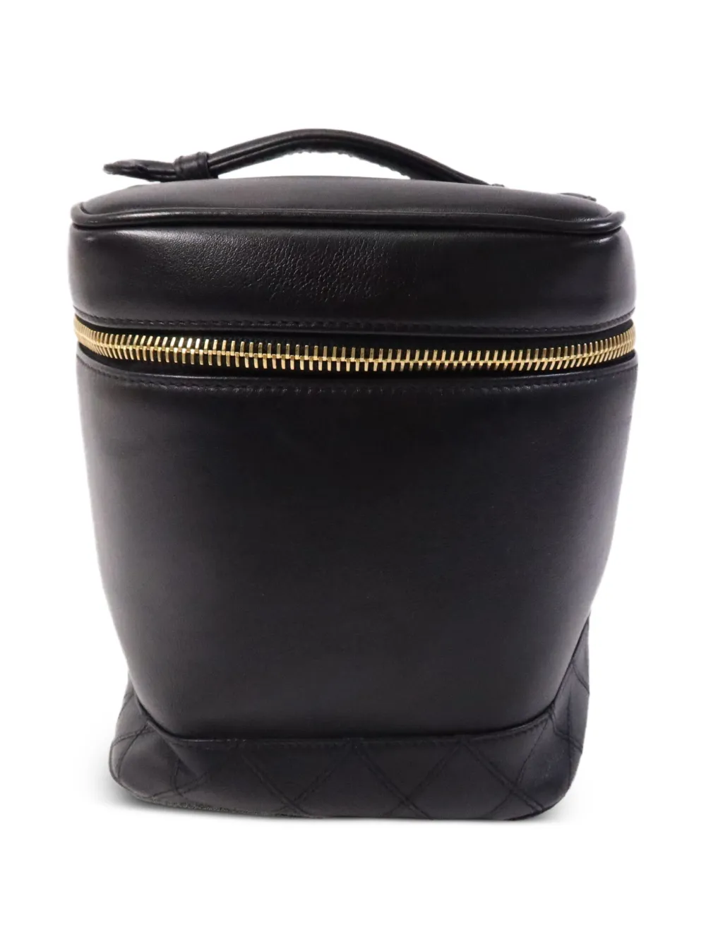 CHANEL Pre-Owned CC diamond-quilted vanity case - Nero