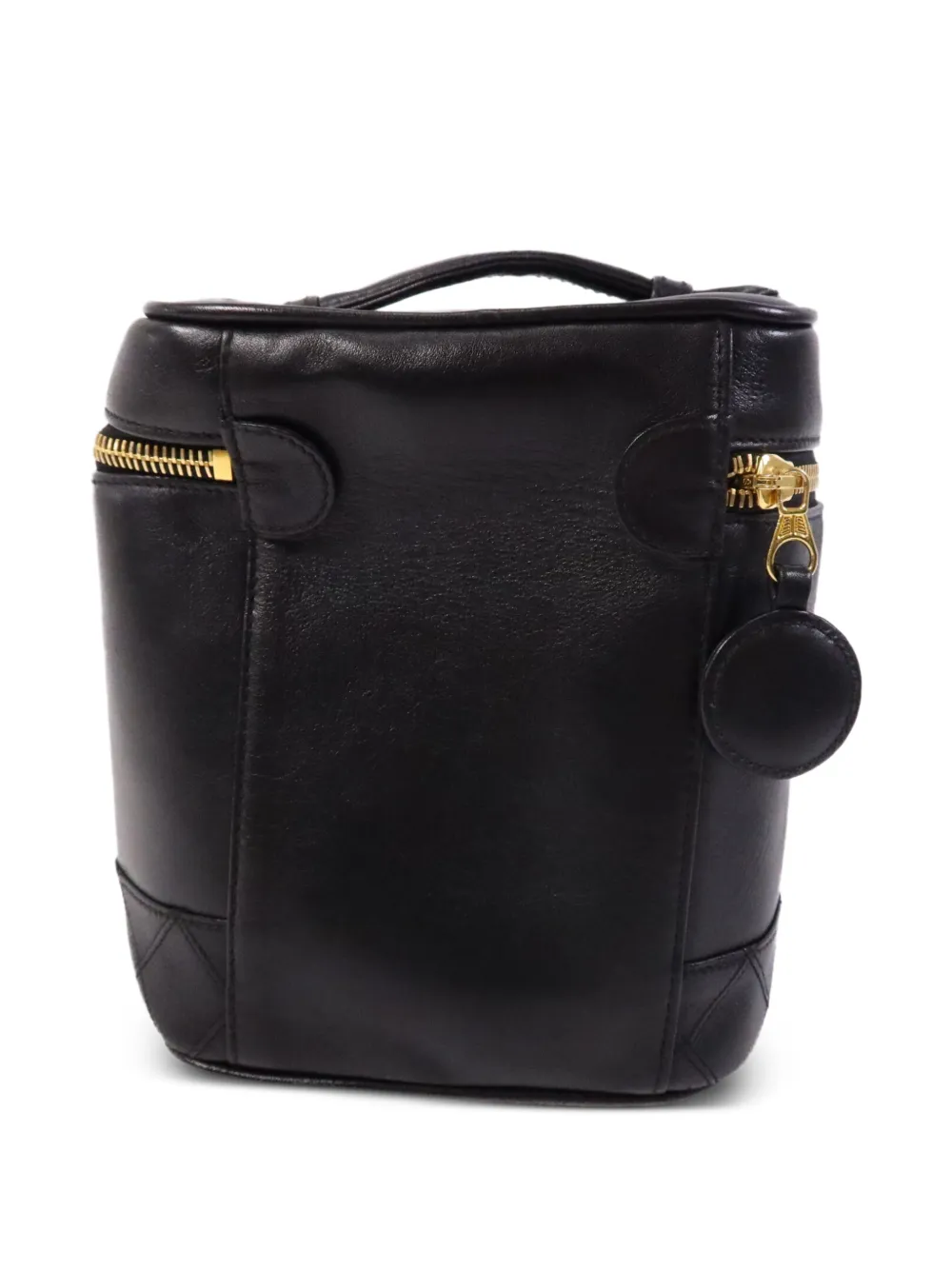 Chanel Pre-owned CC Diamond-quilted Vanity Case in Black, view 2