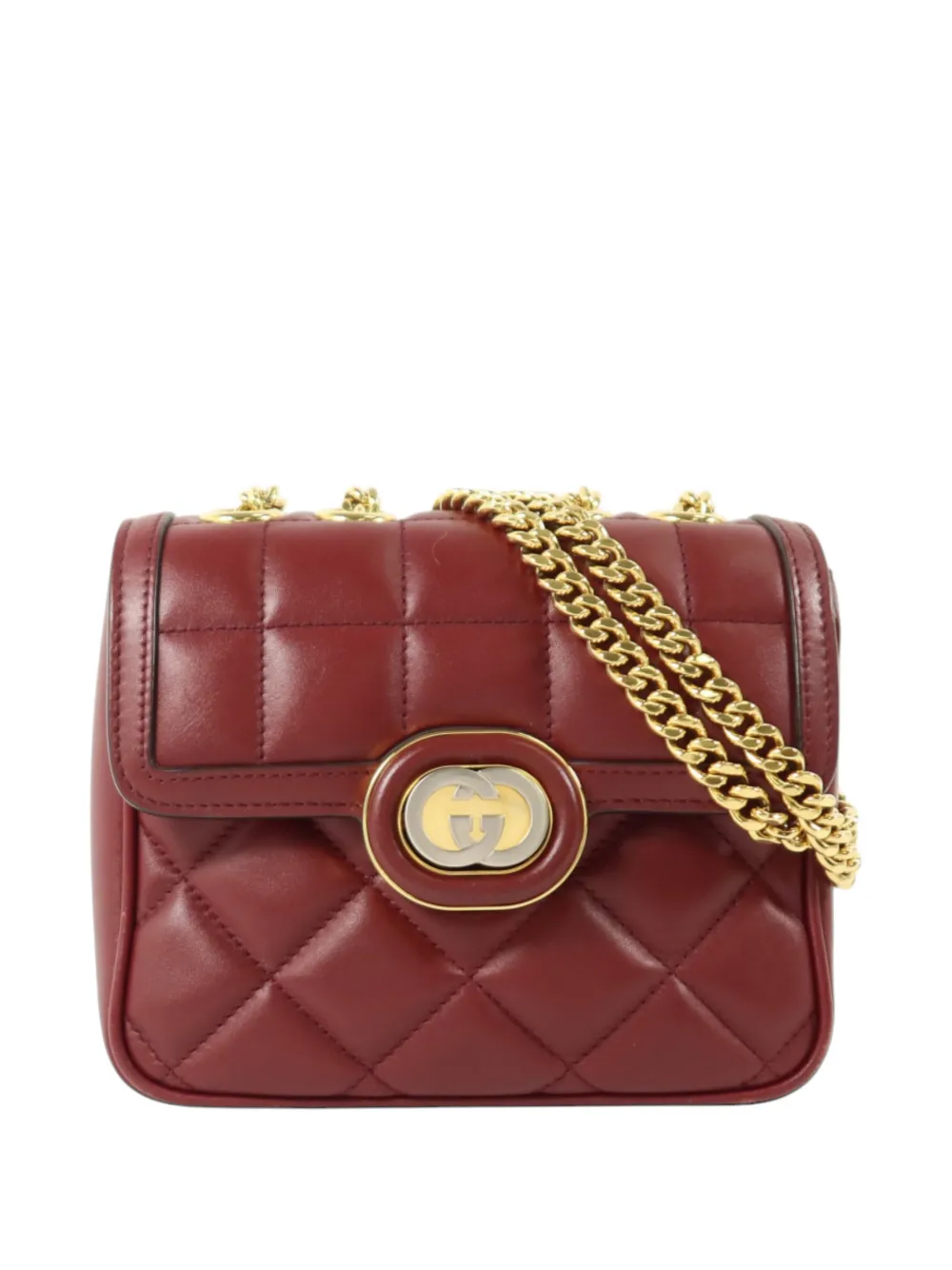 Gucci Pre-Owned Decco GG chain shoulder bag - Rosso