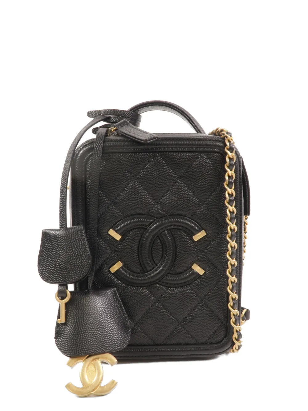 CHANEL Pre-Owned CC turn-lock vanity bag - Black