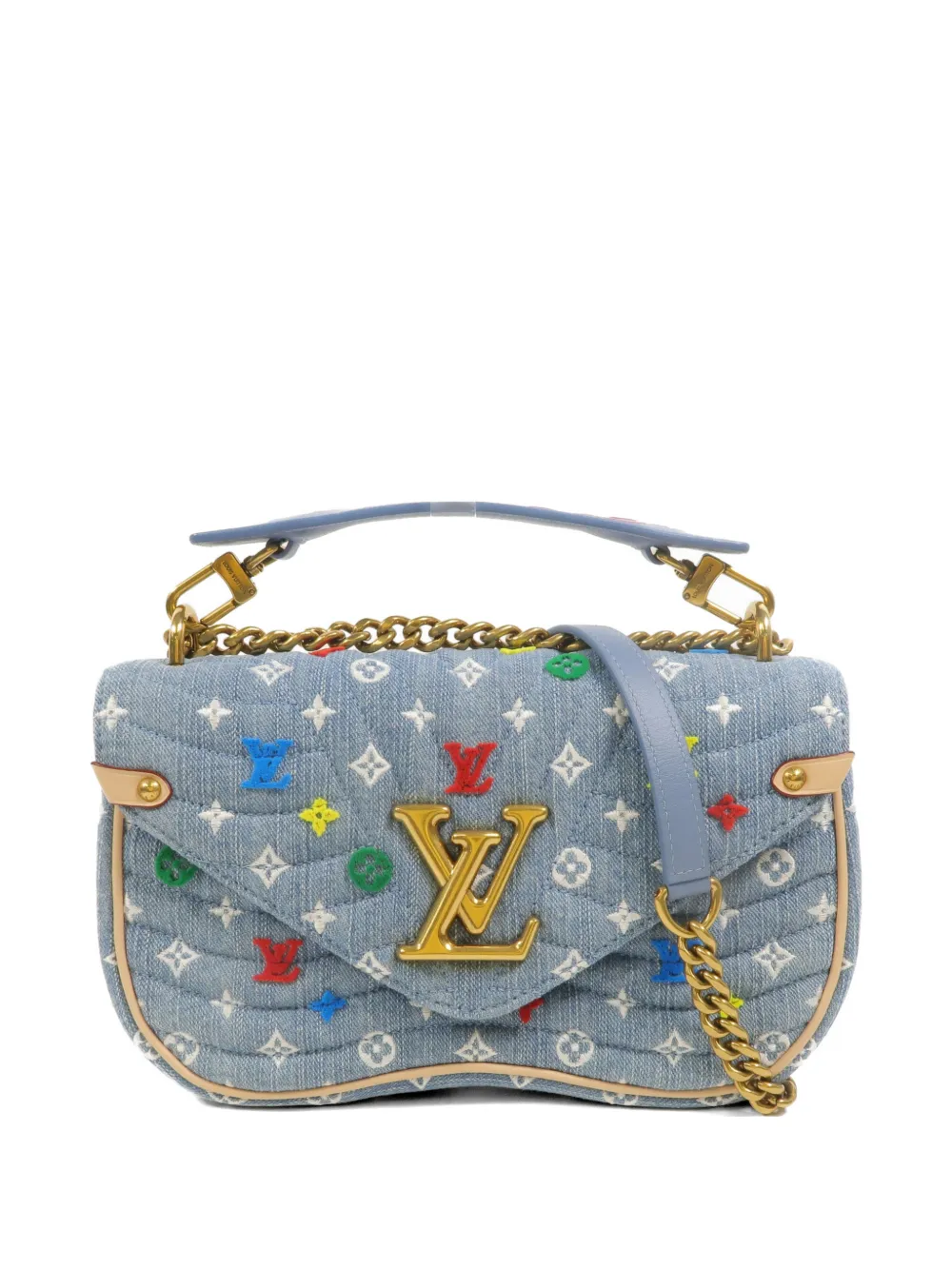 Louis Vuitton Pre-Owned New Wave two-way denim tote bag - Blue