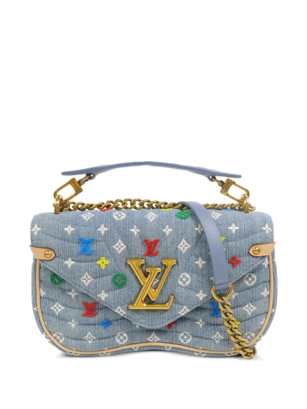 Louis Vuitton Pre-Owned New Wave two-way denim tote bag - Blu