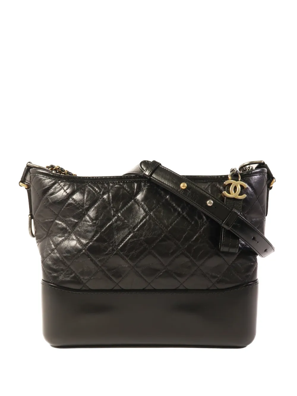 CHANEL Pre-Owned Gabrielle quilted shoulder bag - Black