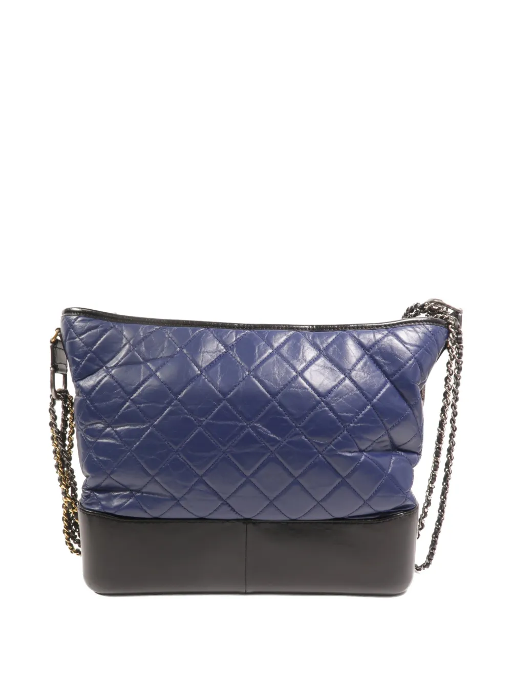 CHANEL Pre-Owned Gabrielle gewatteerde schoudertas Blauw