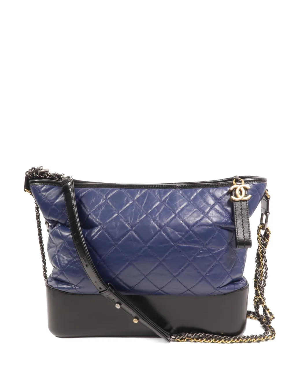 CHANEL Pre-Owned Gabrielle quilted shoulder bag - Blu