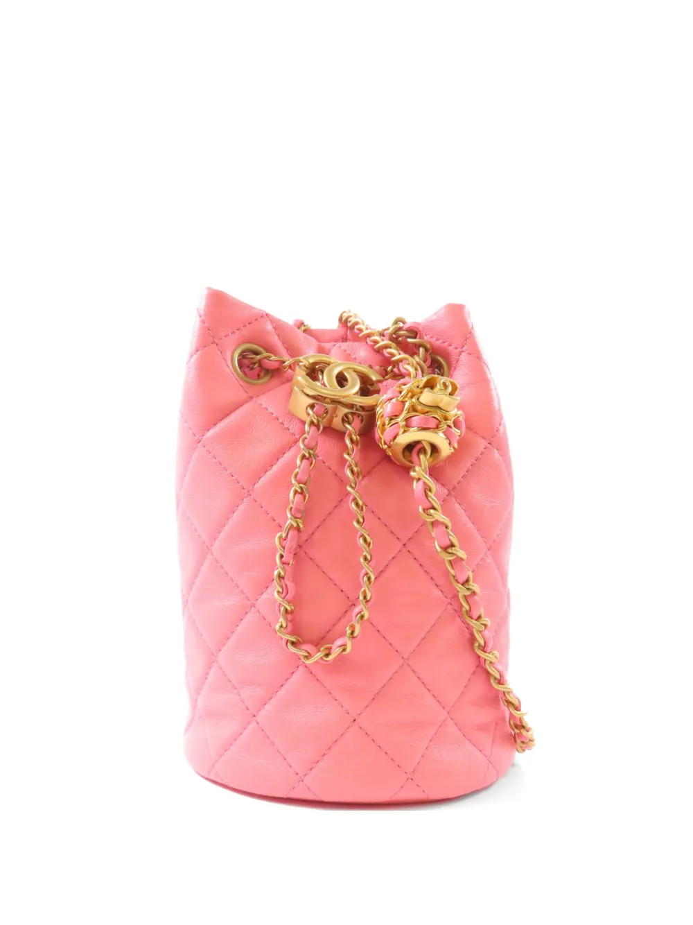 CHANEL Pre-Owned quilted CC-logo shoulder bag - Rosa