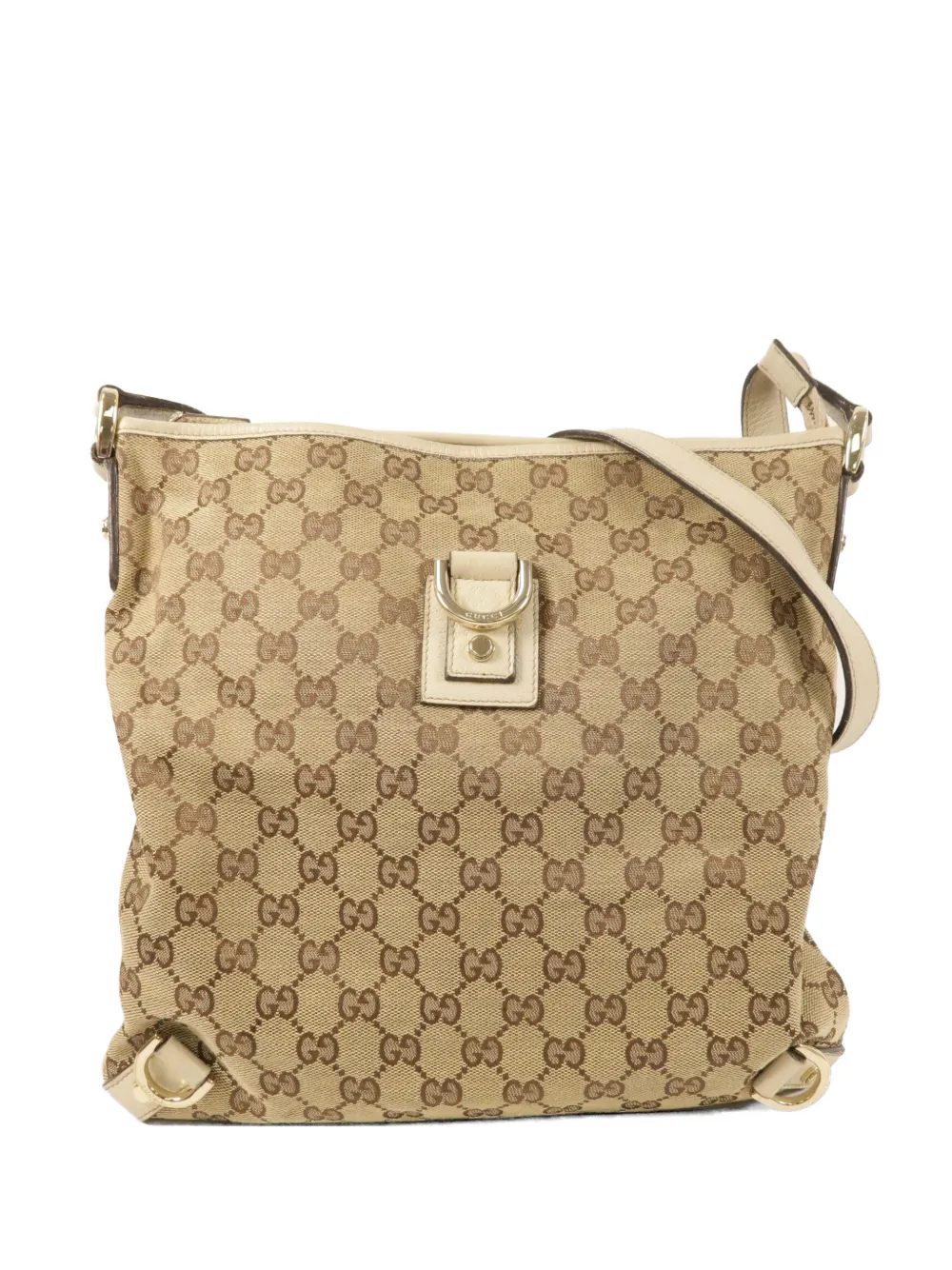 Gucci Pre-Owned Abbey GG Supreme cross body bag - Nude