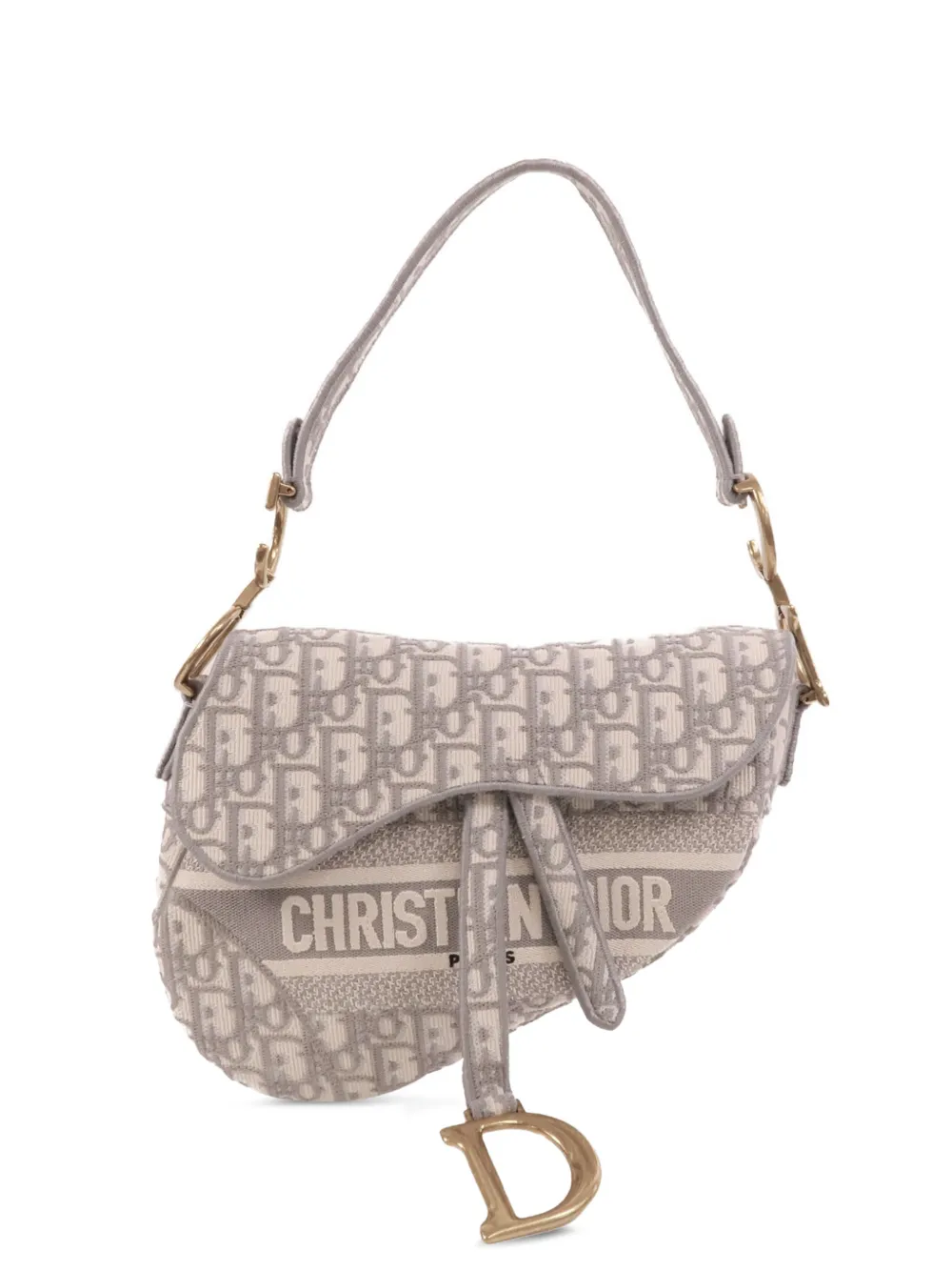 Christian Dior Pre-Owned medium Saddle shoulder bag - Grey