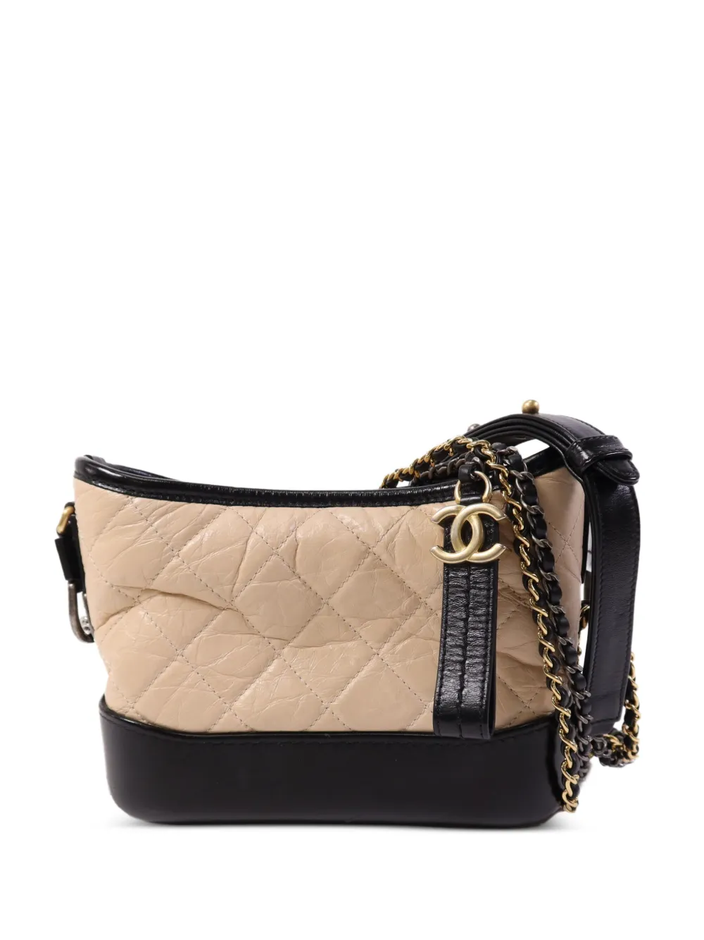 CHANEL Pre-Owned small Gabrielle quilted shoulder bag - Toni neutri