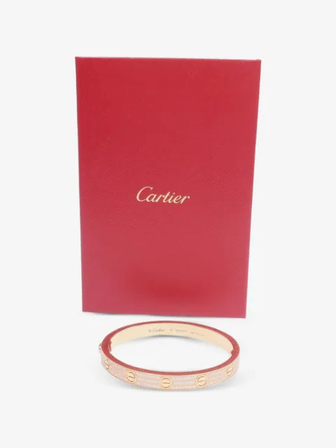 Cartier bracelet Love serti de diamants