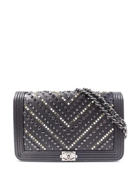 CHANEL Pre-Owned Boy CC embellished crossbody bag