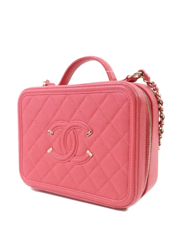 CHANEL Pre-Owned CC Vanity Case Tote Bag | Pink | FARFETCH