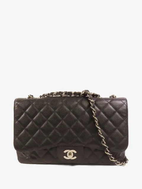 CHANEL Pre-Owned bolsa de hombro con cierre giratorio y logo CC