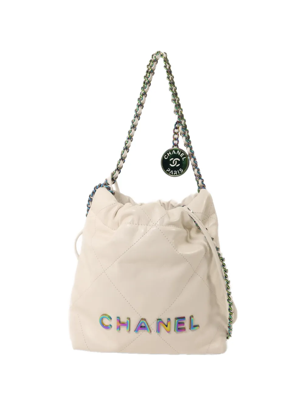 CHANEL Pre-Owned mini 22 quilted shoulder bag - Toni neutri