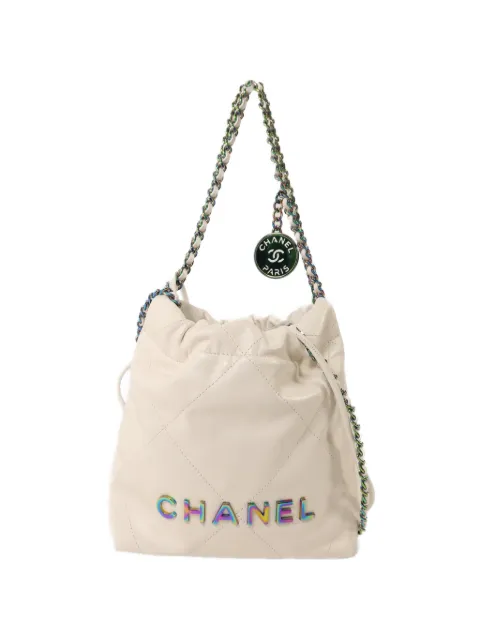 CHANEL Pre-Owned mini sac porté épaule à design matelassé 22