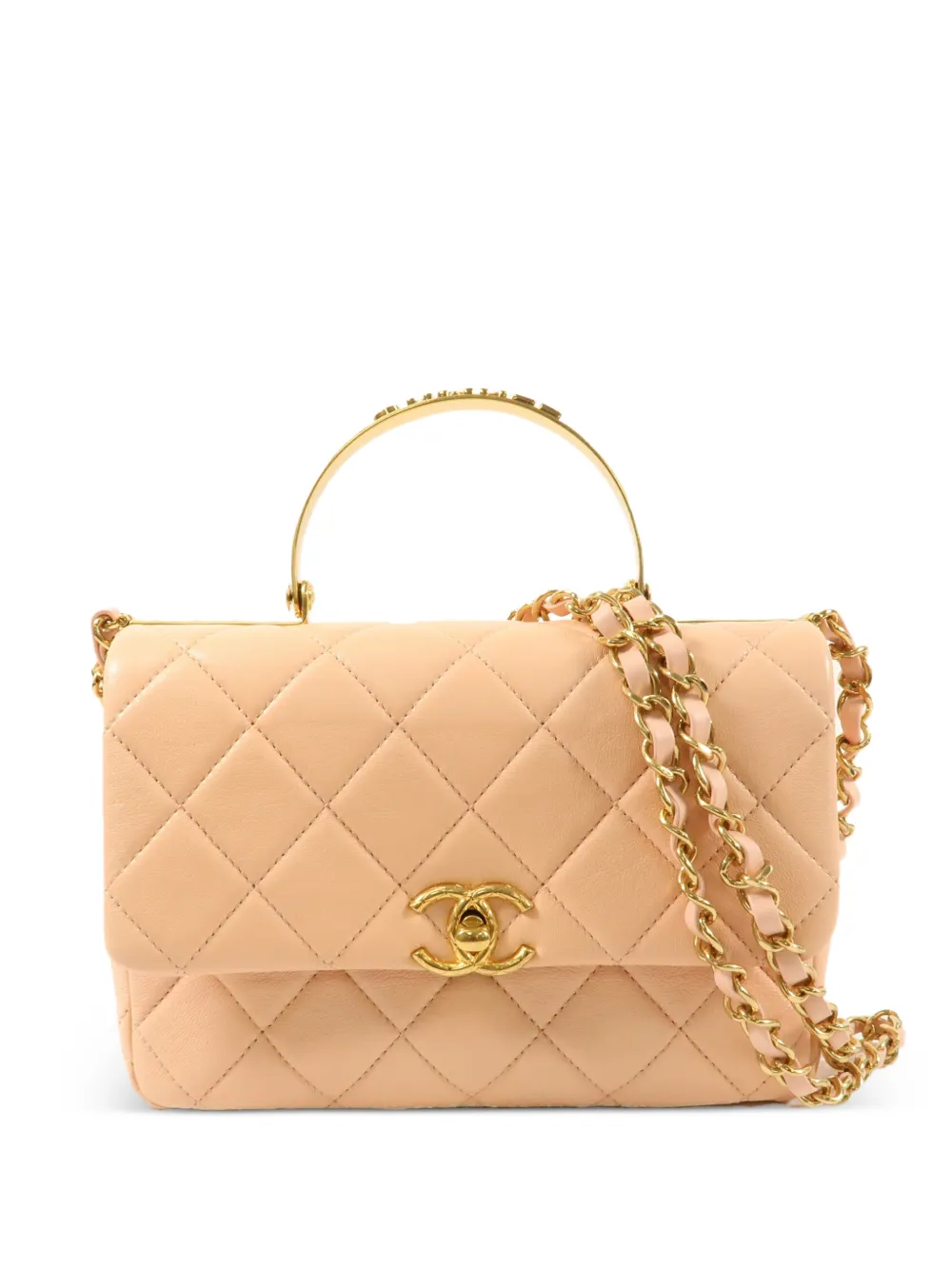 CHANEL Pre-Owned Crush metal-handle tote bag - Rosa