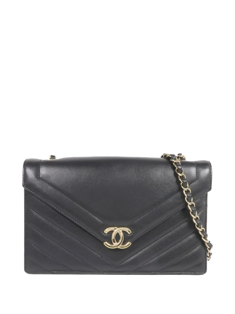 CHANEL Pre-Owned CC chevron shoulder bag - Nero