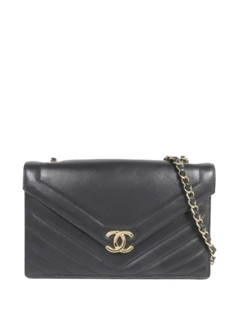 CHANEL Pre-Owned CC chevron shoulder bag