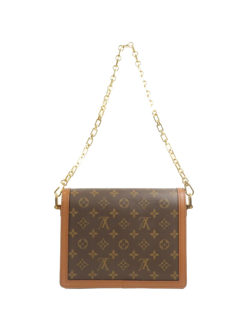 Louis Vuitton Pre-Owned MM Dauphine Monogram Reverse schoudertas Bruin