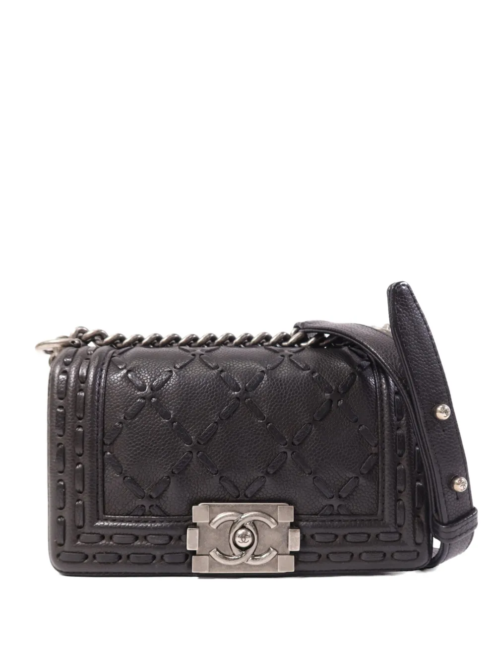 CHANEL Pre-Owned Le Boy chain crossbody bag - Nero