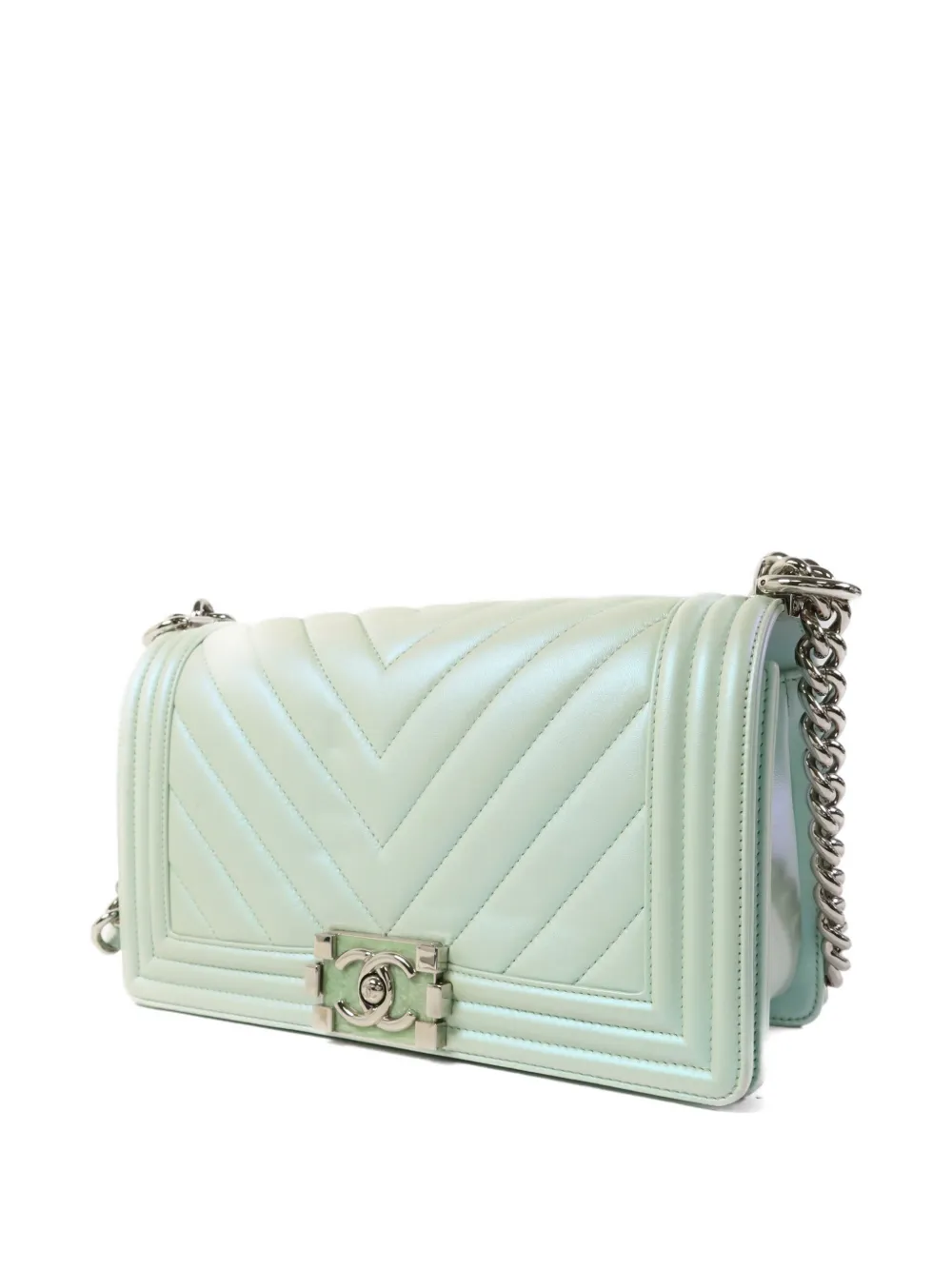 CHANEL Pre-Owned Gewatteerde schoudertas Groen