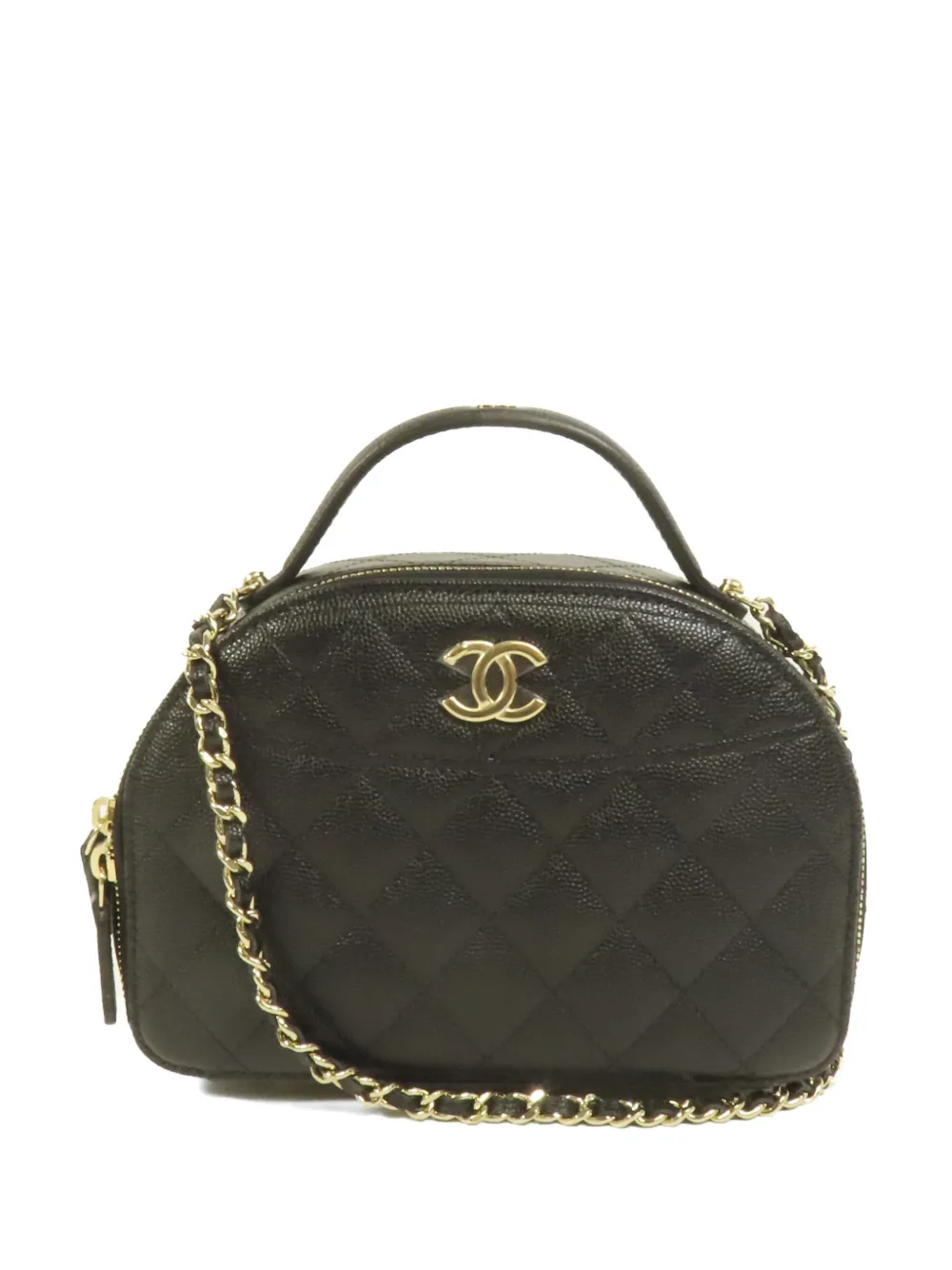 CHANEL Pre-Owned CC diamond-quilted Bowling shoulder bag - Nero