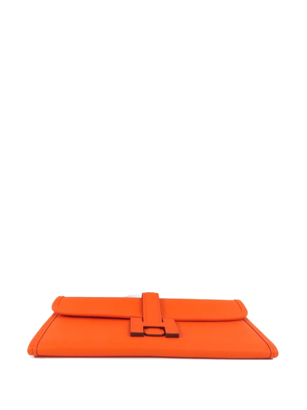 Hermès Pre-Owned Jige Duo leather clutch bag - Arancione