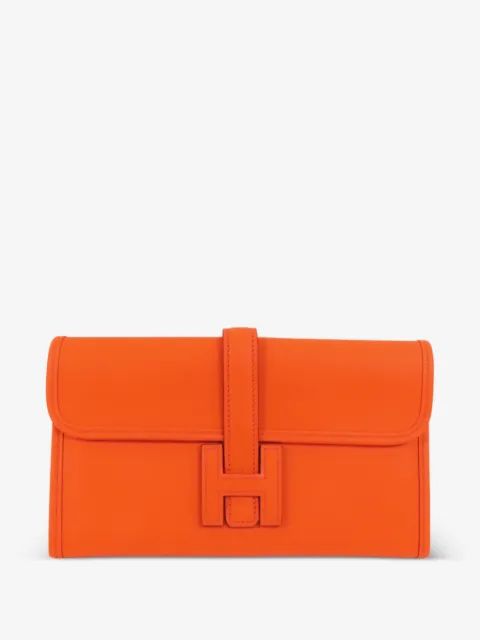 Hermès Pre-Owned Jige Duo leather clutch bag
