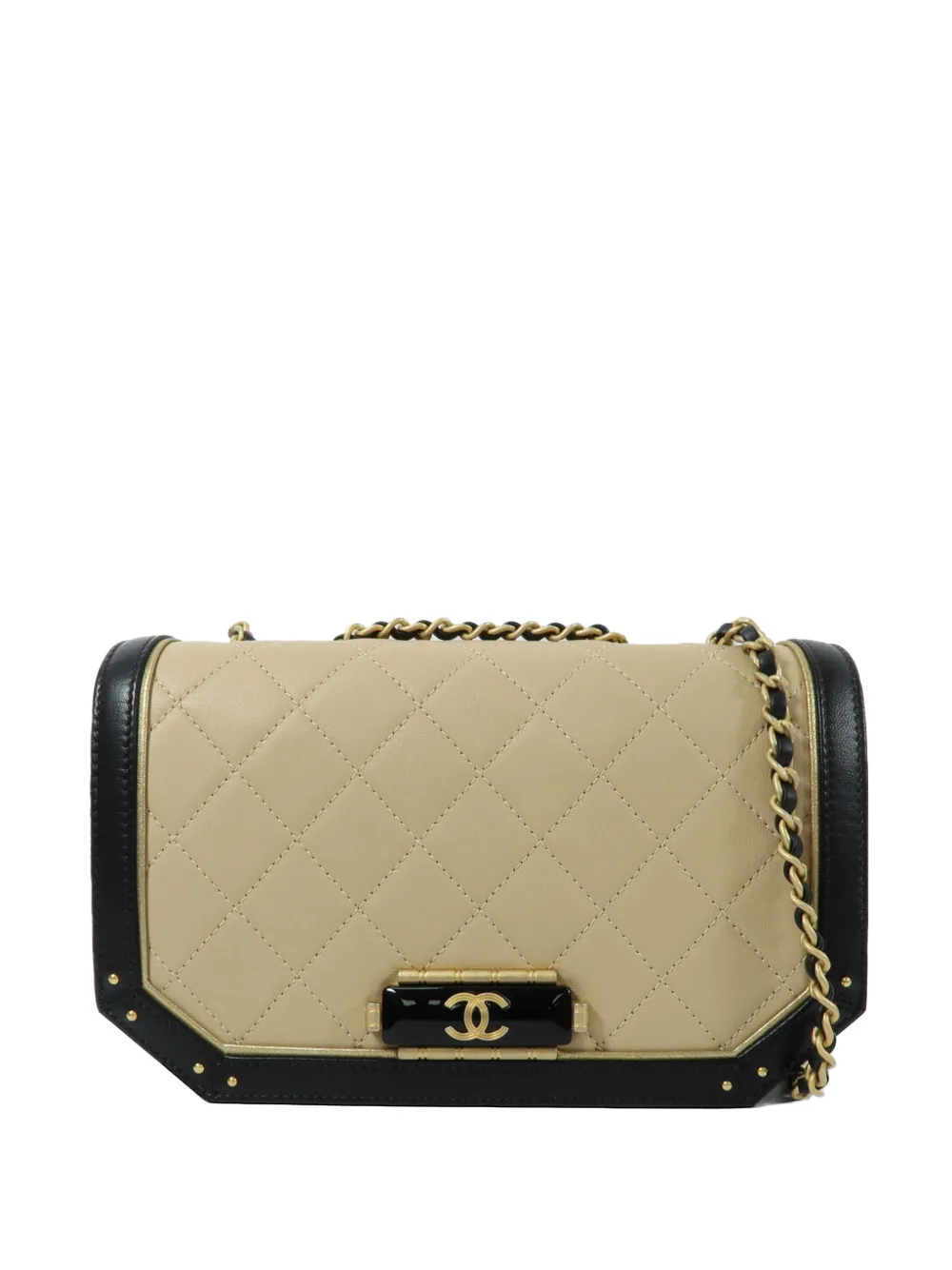 CHANEL Pre-Owned CC turn-lock shoulder bag - Neutrals