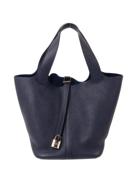 Hermès Pre-Owned MM Picotin leather tote bag