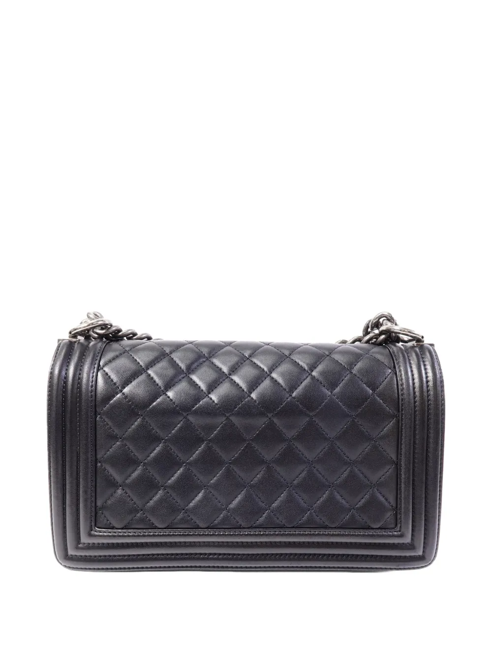 CHANEL Pre-Owned 25 Boy leren handtas met ketting Zwart