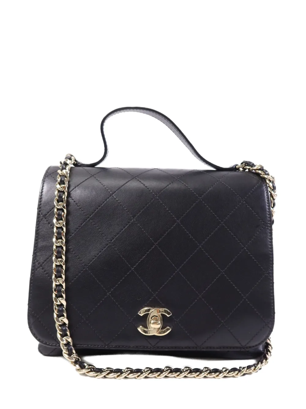 CHANEL Pre-Owned turn-lock-fastening shoulder bag - Nero