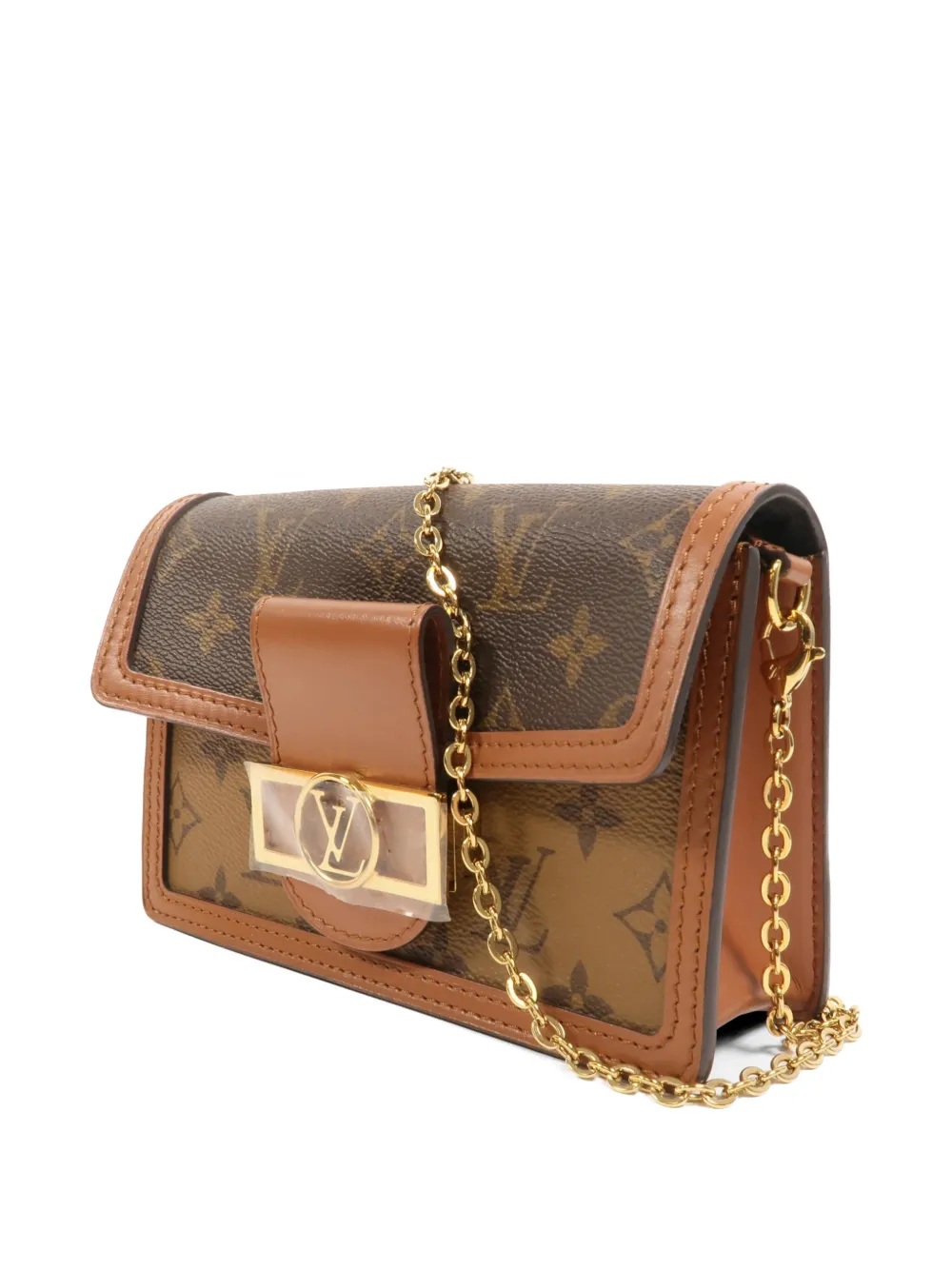 Louis Vuitton Pre-Owned Dauphine Monogram Reverse schoudertas Bruin