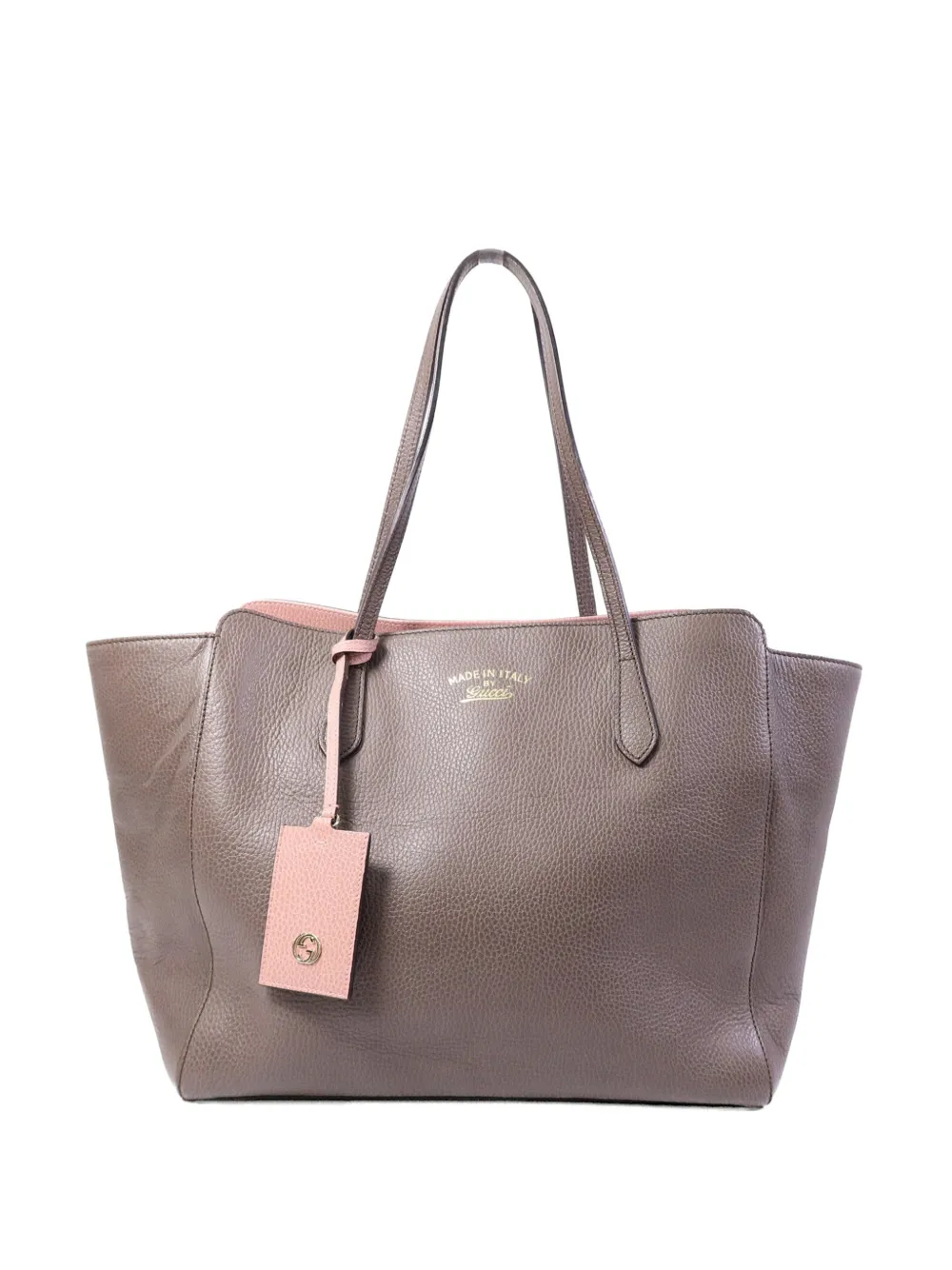 Gucci Pre-Owned pebbled-leather shoulder bag - Brown